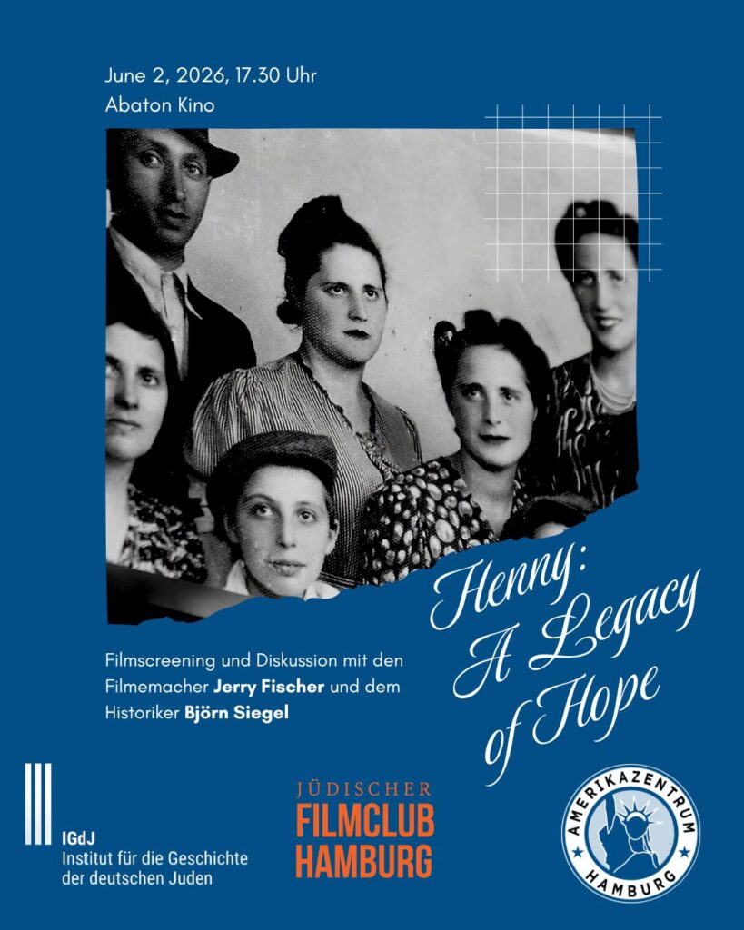 Film & Diskussion: Henny A Legacy of Hope über Holocaust-Erinnerung, Verantwortung und Erinnerungskultur mit Jerry Fischer und Bjoern Siegel in Hamburg.